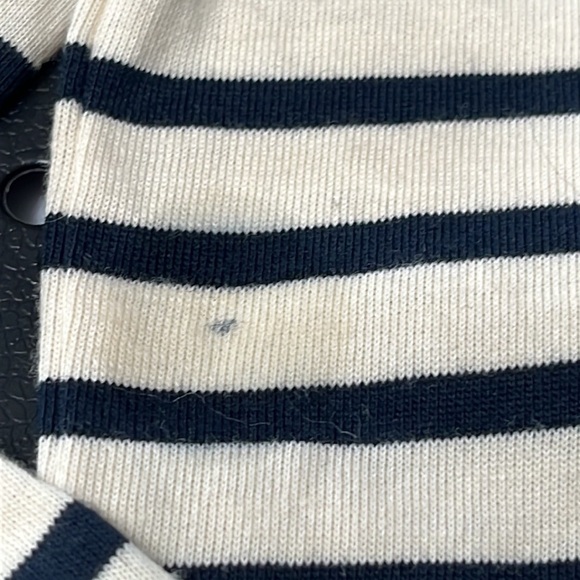 Nili Lotan for Target Striped Long Sleeve T Shirt Black & Cream - Size XXS - Picture 8 of 8